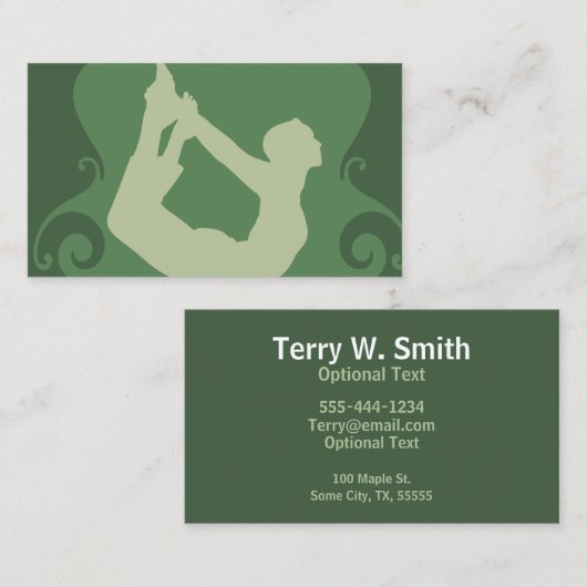 ヨガフィットネス名刺 名刺 (正面/裏面)