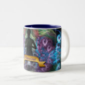 ヨガフラクタル魔法スピリチュアルアートマグ ツートーンマグカップ (正面右)