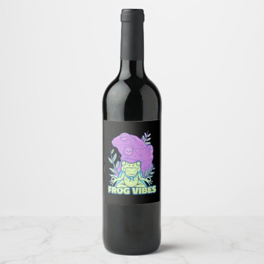 ヨガフロッグビベス ワインラベル (正面)