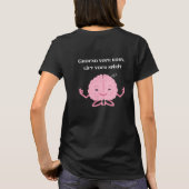 ヨガフローエナジーシャツブラック Tシャツ (裏面)