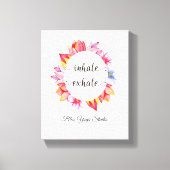 ヨガフローライナーレエクヘール引用文 キャンバスプリント (正面)