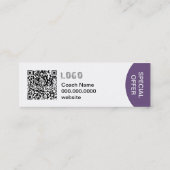 ヨガフロー名刺 スキニー名刺 (裏面)