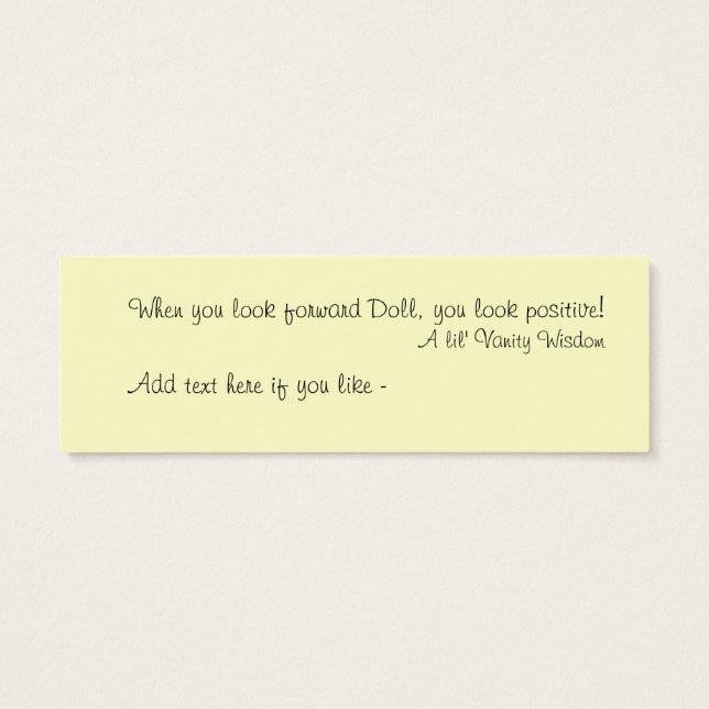 ヨガブックマーク (裏面)