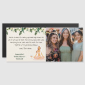 ヨガブライダルシャワー写真サンキューカード (正面/裏面)