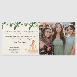 ヨガブライダルシャワー写真サンキューカード