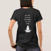 ヨガブラックの呼吸とストレッチ Tシャツ (裏面)