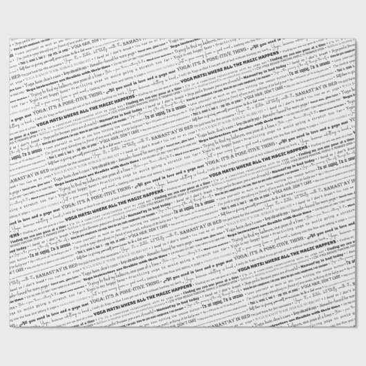 ヨガプンスとヨガおもしろい引用文 ラッピングペーパー (フラット)