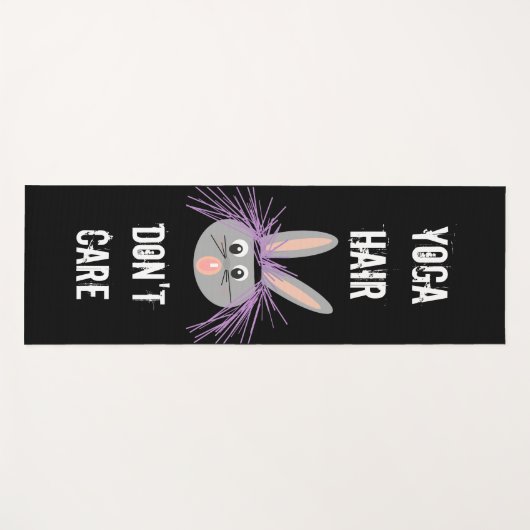 ヨガヘアドント気におもしろいことわざ ヨガマット (正面(横))