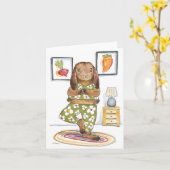 ヨガヘア カード (黄色い花)