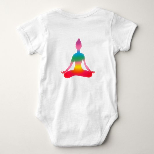 ヨガベビージャージーボディスーツ ベビーボディスーツ (裏面)