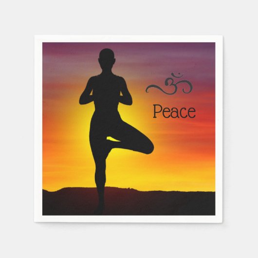 ヨガペーパーナプキン スタンダードカクテルナプキン (正面)