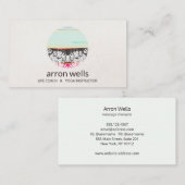 ヨガホリスティック健康とヒーリングアーツサンライズロゴ 名刺 (正面/裏面)