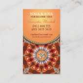 ヨガホリスティック結晶エネルギー新時代の名刺 名刺 (裏面)