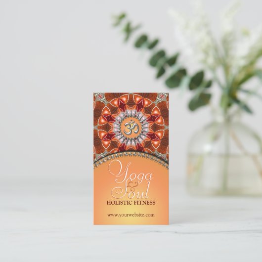 ヨガホリスティック結晶エネルギー新時代の名刺 名刺 (スタンド正面)