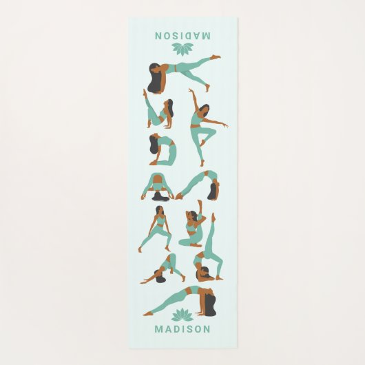 ヨガポジション名前をカスタムする ヨガマット (裏面)