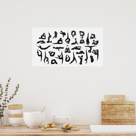 ヨガポスター ポスター (キッチン)