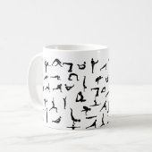 ヨガポスチューズマグ コーヒーマグカップ (正面左)