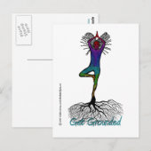 ヨガポストカード ポストカード (正面/裏面)