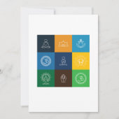 ヨガポップ・アートのアート禅定朝名仏教ヨギ 招待状 (正面)