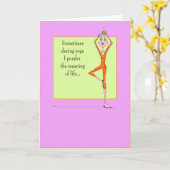 ヨガポンダリングポーズ カード (黄色い花)