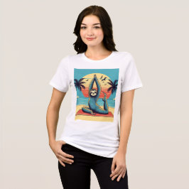 ヨガポーズのスロッユニセックス トライブレンドＴシャツ