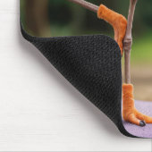 ヨガポーズのフラミンゴ マウスパッド (コーナー)