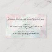 ヨガポーズの女性 | マンダラパターン宇宙 名刺 (裏面)