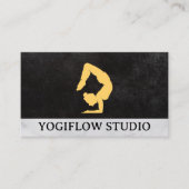 ヨガポーズの女性 名刺 (正面)