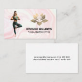 ヨガポーズをしている女性 名刺 (正面/裏面)
