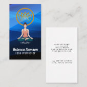 ヨガポーズをとっている女性 名刺 (正面/裏面)