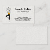 ヨガポーズイラストレーション 名刺 (正面/裏面)