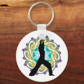 ヨガポーズキーチェーン キーホルダー (正面)