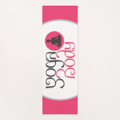 ヨガポーズグラフィック付きヨガ体 ヨガマット (正面)