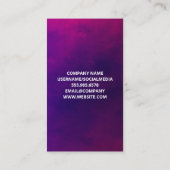 ヨガポーズゴールデンロゴ 名刺 (裏面)