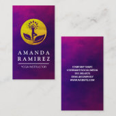 ヨガポーズゴールデンロゴ 名刺 (正面/裏面)