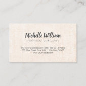 ヨガポーズシッティング | マンダラパターン 名刺 (裏面)