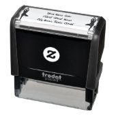 ヨガポーズシルエットの自己インキングアドレススタンプ セルフインキングスタンプ (商品)