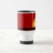 ヨガポーズシルエットサンライズコーヒータンブラー トラベルマグ (中央)