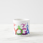 ヨガポーズシルエットThunder_Cove エスプレッソカップ (正面)