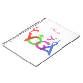 ヨガポーズシルエットThunder_Cove ノートブック (左側)