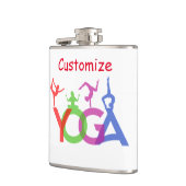 ヨガポーズシルエットThunder_Cove フラスク (左)