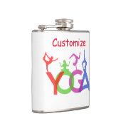 ヨガポーズシルエットThunder_Cove フラスク (右)