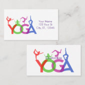 ヨガポーズシルエットThunder_Cove 名刺 (正面/裏面)