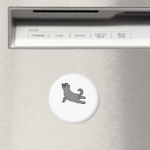 ヨガポーズスコティッシュフォールド猫 マグネット (インサイチュ (食洗機))