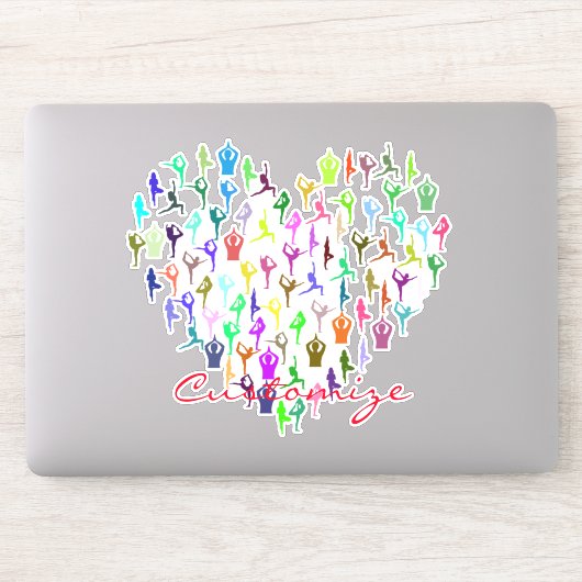 ヨガポーズハートサンダー_コーブ シール (コンピューター)