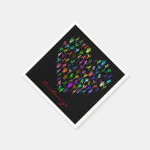 ヨガポーズハートサンダー_コーブ スタンダードカクテルナプキン (角)