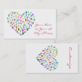 ヨガポーズハートサンダー_コーブ 名刺 (正面/裏面)