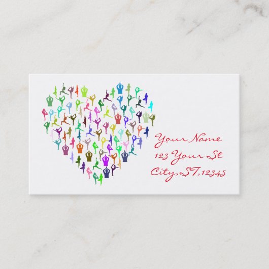 ヨガポーズハートサンダー_コーブ 名刺 (正面)