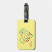 ヨガポーズハートThunder_Cove ラゲッジタグ (裏面縦)