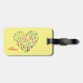 ヨガポーズハートThunder_Cove ラゲッジタグ (裏面横)